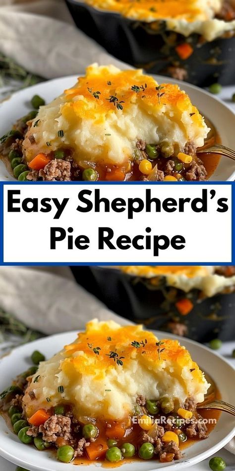 Looking for a delicious dinner idea with ground beef? Try our Easy Shepherd’s Pie! This comforting dish blends rich flavors, making it a top choice for a fulfilling meal. Sheppards Pie Recipe, Best Shepherds Pie Recipe, Shepards Pie Recipe, Quick Beef Recipes, Easy Shepherds Pie, Shepherd's Pie Recipe, Shepherds Pie Recipe, Beef Casserole Recipes, Shepherd's Pie