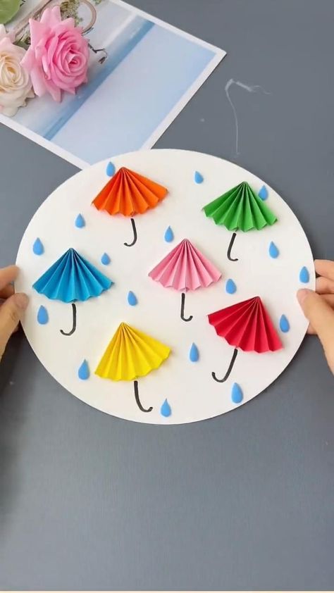 DIY Umbrella crafts ideas that are easy to make in 2022 | Paper crafts, Crafts, Umbrella craft Umbrella Art Preschool, Art And Craft Umbrella, Easy Umbrella Craft, Easy Umbrella Crafts For Kids, Umbrella Art And Craft, Umbrella Crafts For Toddlers, Umbrella Activities For Toddlers, Umbrella Crafts For Preschoolers, Umbrella Activity For Kids