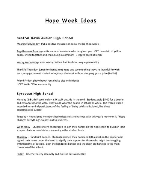 Hope Squad Week Ideas, High School Drop Out Quotes, Peaked In High School Quotes, Wacky Wednesday, Junior High School, Positive Messages, High School, Social Media, Writing