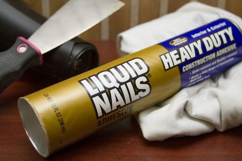 Liquid Nails manufactures a line of heavy-duty construction adhesives. The products can bind and seal a variety of surface types and materials and are used in everything from crafts to home improvement projects. The adhesive itself quickly hardens, becoming difficult to remove. Before you spend... Construction Nails, Home Improvement Loans, Lighter Fluid, Nail Remover, Liquid Nails, Popular Nail Designs, Wd 40, Camper Renovation, Laminate Countertops