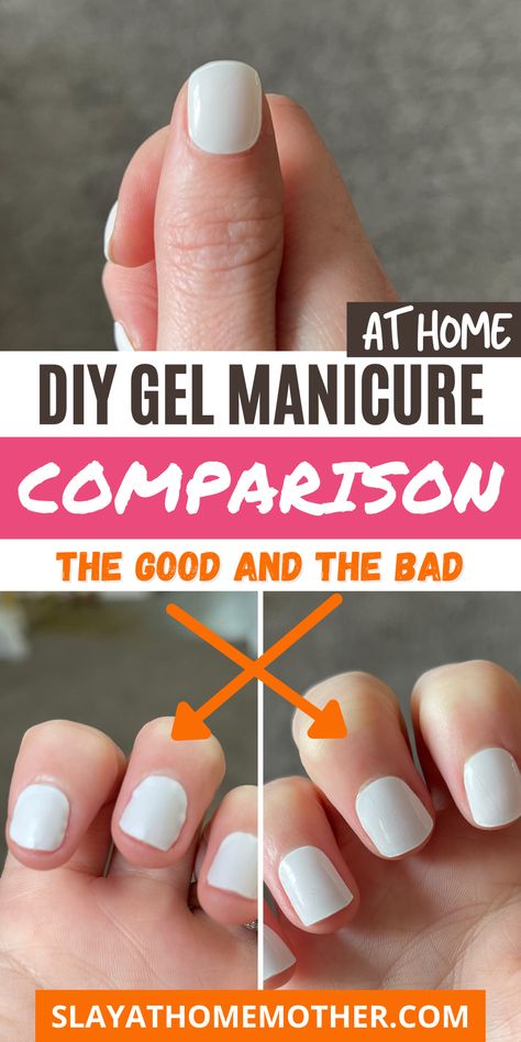 I'm comparing two top brands of at-home gel manicures, with tons of photos! #manime #dashingdiva #slayathomemother #gelmanicure #gelnails #manicures Home Manicure Diy, Dashing Diva Nails, Diy Gel Nails At Home, At Home Gel Manicure, Diy Gel Nails, Diy Gel Manicure, Gel Nail Set, Gel Manicure At Home, Gel Manicures