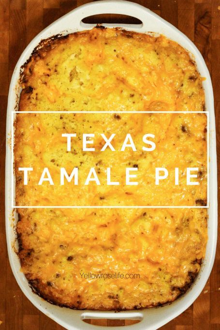 In Texas we love tamales. Texas Tamale Pie is a spin on beef tamales. || Yellow Rose Life || Texas Tamale Pie, Beef Tamales, Authentic Mexican Recipes, Tamale Pie, Hamburger Meat, Ground Beef Recipes For Dinner, Recipes For Dinner, Beef Recipes Easy, Easy Casserole Recipes