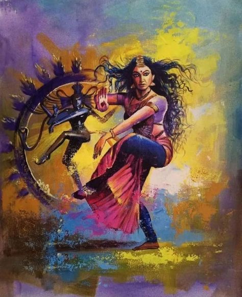 Shiva Nataraja, Incredible Art, Beautiful Art Paintings, Hinduism Art, Vedic Art, Goddess Artwork, Indian Paintings, Indian Art Paintings, Art Drawings Sketches Creative