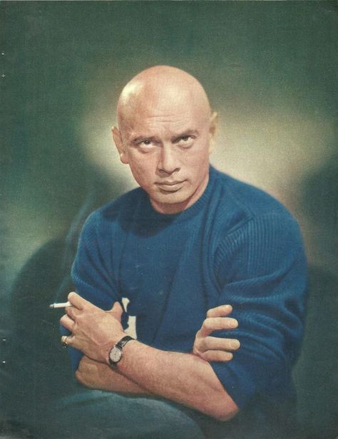 Yul Brynner :) Sal Mineo, Music Stage, Yul Brynner, Men Are Men, Septième Art, First Meeting, Hooray For Hollywood, Bald Men, Prints Vintage