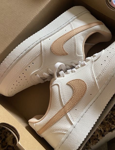 tan nike’s Tan Nike Shoes, 2024 Board, Nike Air Force Sneaker, Nike Air Force, Dream Closet, Nike Shoes, Nike Air, Sneakers Nike, Nike