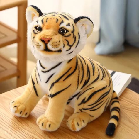 Tiger Stuffed Animal, Tiger Plush, Pet Tiger, Baby Tiger, Soft Stuffed Animals, Kids Birthday Gifts, Cute Stuffed Animals, Wild Animal, Soft Dolls