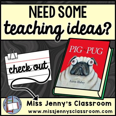 Pig The Pug Activities Preschool, Pig The Pug Activities Kindergarten, Pig The Pug Activities, Pig The Pug, Teaching Portfolio, Picture Book Activities, Summer Themes, Book Craft, School Librarian