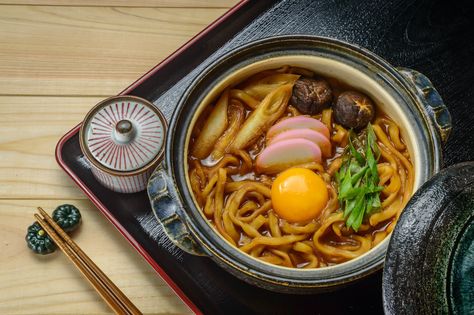 Nabeyaki Udon Recipe: How to Make Japanese Udon Hot Pot Nabeyaki Udon Recipe, Nabeyaki Udon, Japanese Udon, Udon Recipe, Udon Soup, Shichimi Togarashi, Hot Pot Recipe, Dashi Broth, Udon Noodle