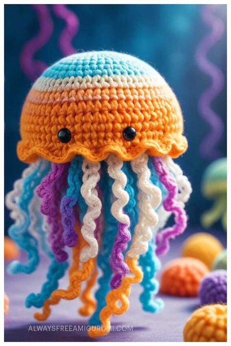 Amigurumi Jellyfish Free Crochet Pattern - Always Free Amigurumi