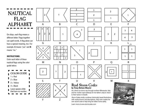 Nautical Flags Coloring Sheet Nautical Alphabet Letters, Nautical Flag Alphabet, Nautical Alphabet, Nautical Signal Flags, Flag Alphabet, J Words, Book Club Parties, Flag Code, Nautical Flag