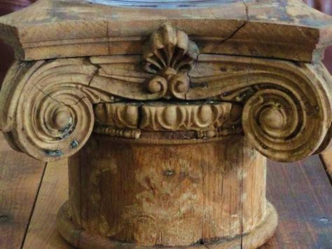 Architectural piece Tuscan Design, Ivy House, Architectural Pieces, Tuscan Decorating, Architectural Antiques, Architectural Features, Clay Ideas, Architectural Salvage, Architectural Elements