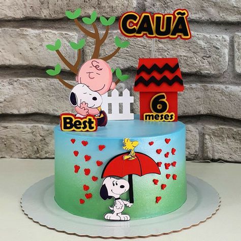 Bolo Snoopy, Snoopy Birthday, Character Cakes, Icarly, Kids Cake, Bday Party, Cake Toppers, Fondant, Peanut