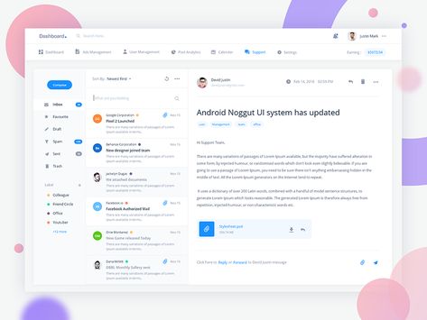 Email client dashboard by Sourabh Barua Signup Page, Ui System, Web Application Design, Ui Design Dashboard, Email Client, Business Essentials, Application Design, Dashboard Design, Web Layout