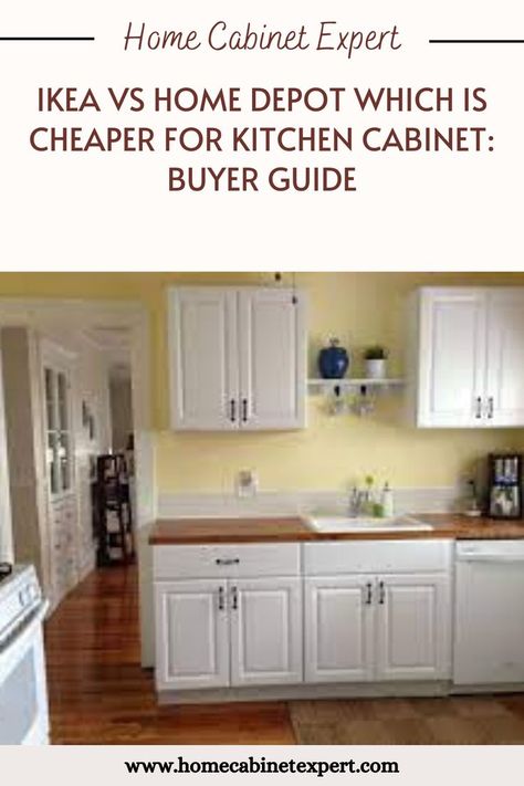 If you're trying to stick to a strict budget for your new kitchen, you probably already know that using Home Depot or IKEA will save you money. Kitchen Cabinets Home Depot, Home Depot Kitchen, Ikea Kitchens, Spending Plan, Quality Cabinets, Ikea Kitchen, Kitchen Cabinet, New Kitchen, Save You