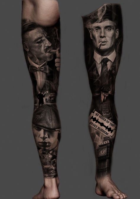 Cleopatra Tattoo, Calf Sleeve Tattoo, Black And Gray Ink Tattoo, Back Of Leg Tattoos, Best Leg Tattoos, Egyptian Tattoo Sleeve, Full Leg Tattoos, Gangsta Tattoos, Realistic Tattoo Sleeve