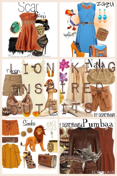 Hakuna Matata! Enjoy these Lion King inspired outfits! Simba Disneybound, Lion King Outfits Women, Lion King Outfits, Lion King Inspired Outfits, Lion King Disneybound, Lion King Clothes, Lion King Theatre, Clothes Capsule Wardrobe, Theatre Outfit