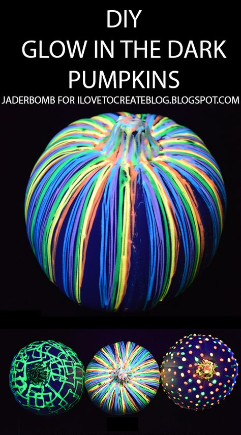 Best Pumpkin Decorating Ideas, Glow In The Dark Pumpkins, No Carve Pumpkin Ideas, No Carve Pumpkin, Pumpkin Decorating Ideas, Halloween Pumpkin Diy, Glow Pumpkin, Scary Halloween Decorations Diy, No Carve Pumpkin Decorating