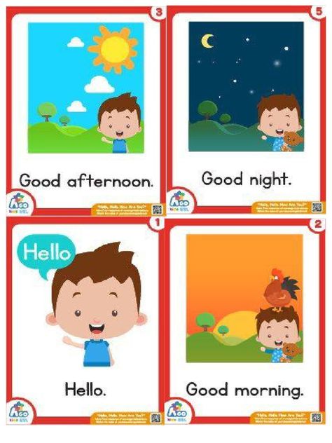 Basic English For Kids, Verbs For Kids, Ingles Kids, English Poems For Kids, Child Development Activities, Kindergarten Reading Activities, English Teaching Resources, English Activities For Kids, Hello Goodbye