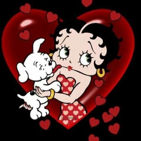 Betty Boop Profile Picture, Betty Boop Pfp, Betty Boop Dog, Betty Boop Comic, Betty Boop Posters, Sentimental Art, Betty Boop Tattoos, Betty Boop Classic, Betty Boop Cartoon