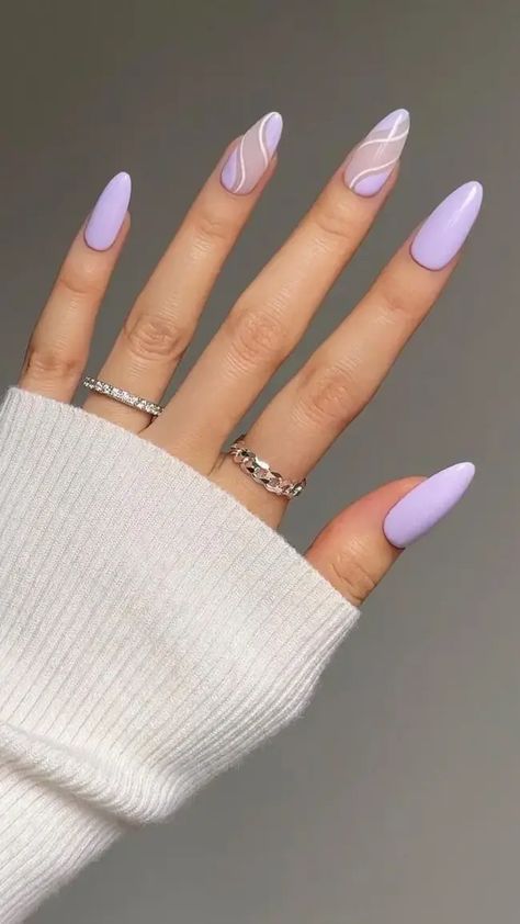 25 Elegant Summer Almond Nails Designs - Minimalist Nails Gel Short, Cute Summer Nails Simple Almond, Cute Winter Nail Designs Simple, Simple Cute Acrylics, Simple Acrilyc Nails Almond, Baby Blue Nail Design Ideas, Spring Nail Inspo Almond, Nail Inspo Simple Almond, Simple Accent Nail Designs