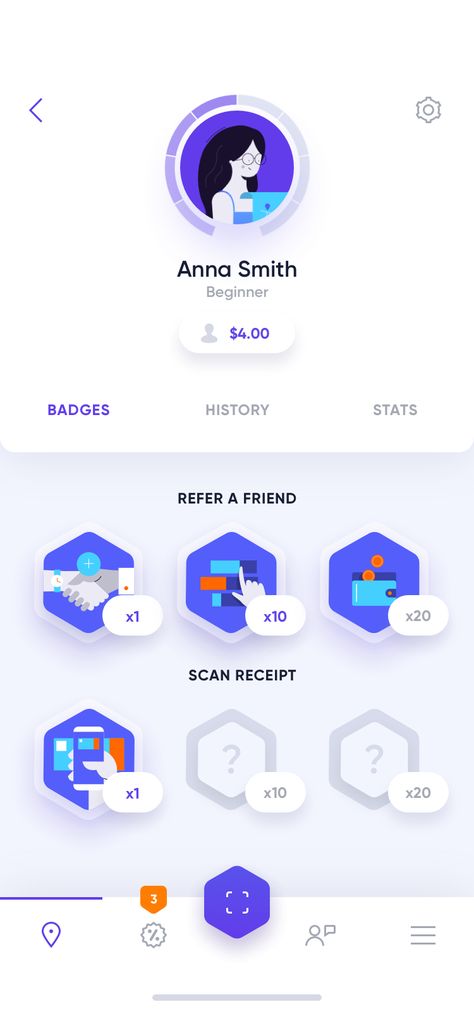 Achievement Badge Design, Mypage Ui, Gamification Ui, App Badges, Restaurant Website Design, Ui Design Mobile, Membentuk Alis, Ui Ux 디자인, Ui Ux App