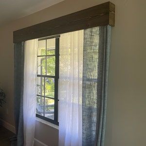 Window Toppers Ideas Valances, Rustic Window Decor, Wooden Valance, Rustic Valances, Farmhouse Valance, Window Cornices, Window Toppers, Rustic Window, Wooden Windows