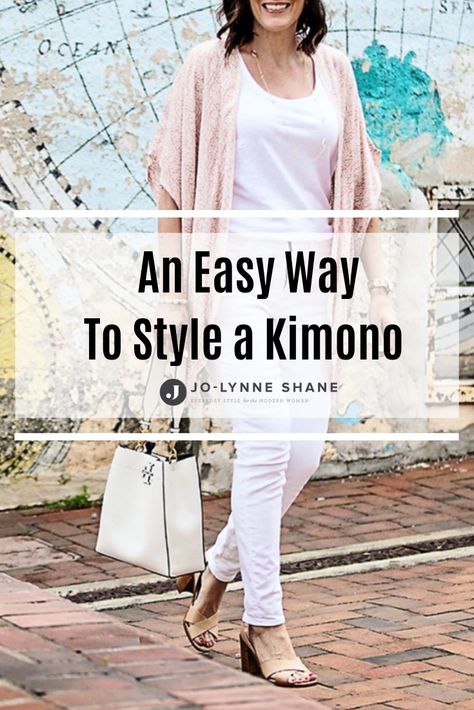 Short Sleeve Kimono Outfits, Women Kimono Outfits, How To Wear A Kimono Outfits, How To Wear Kimono Outfit Ideas, Modern Kimono Fashion Outfits, Short Kimono Outfit, Long Kimono Outfit, Modern Kimono Fashion, Style A Kimono