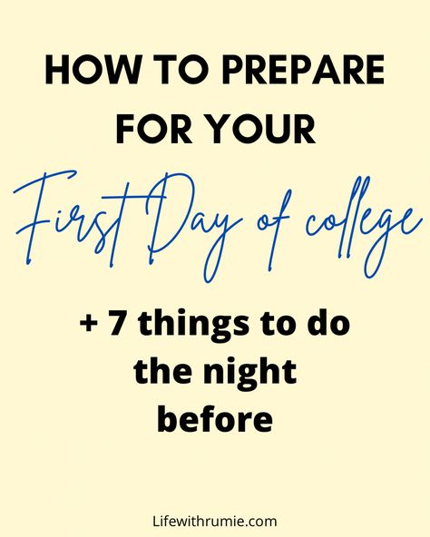 First Day Of College Checklist, College 1st Day, Letter To College Freshman, College Instagram Story, 1st Day Of College, College First Day, Letter Of Acceptance, College Dorm Room Hacks, College Freshman Survival Kit