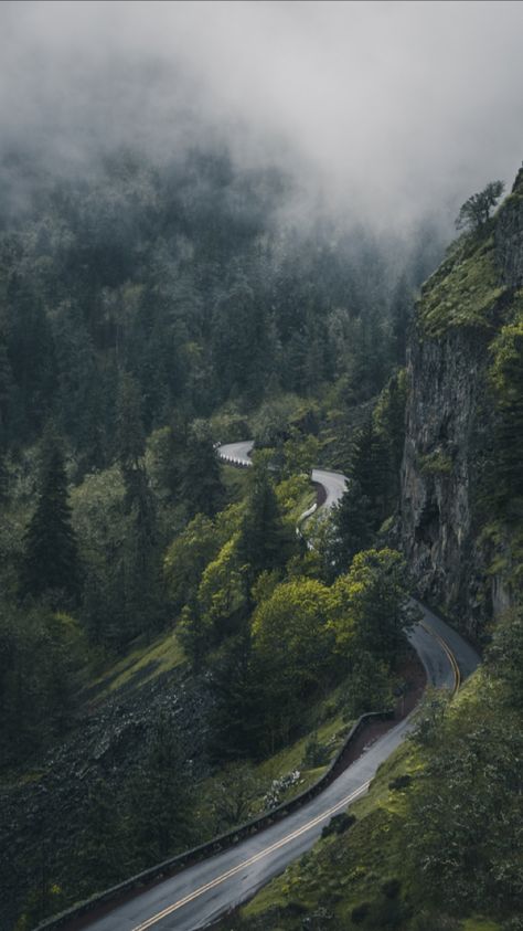 Road Wallpaper Aesthetic, Mountain Roads, On The Road, Mountain Road, Road Aesthetic, Mountain Drive Aesthetic, Mountain Roads Painting, Driving In Mountains, Rich Mountain Road