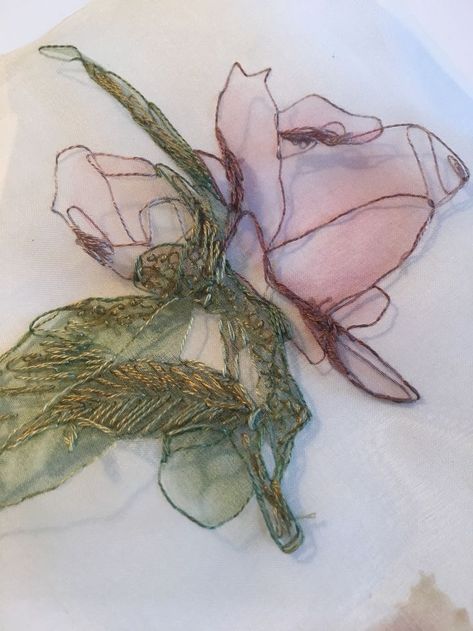 Lace Beadwork, A Level Textiles, Butterfly Project, Emb Designs, Floral Textile, Textiles Projects, Giant Paper Flowers, Bougainvillea, Big Flowers