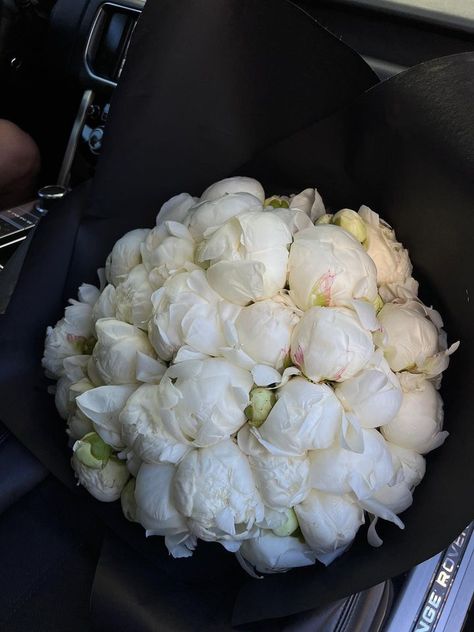 Flower Aesthetics, Peonies White, Girl Motivation, Coffee Stand, White Peony, Peony Flowers, Flower Therapy, Beautiful Bouquet Of Flowers, Classy Aesthetic