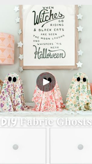 Felt Ghost Diy, Fabric Ghosts Diy, Fabric Ghost, Diy Ghost Decoration, Diy Ballon, Felt Circles, Cheesecloth Ghost, Diy Ghost, Ghoul Gang