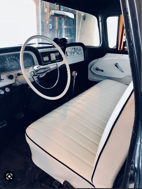 Classic Truck Interior, Chevy C10 Interior, C10 Interior, 1963 Chevy Truck, 1967 Chevy C10, 1965 Chevy C10, C10 Stepside, Car Interior Upholstery, Chevy Motors