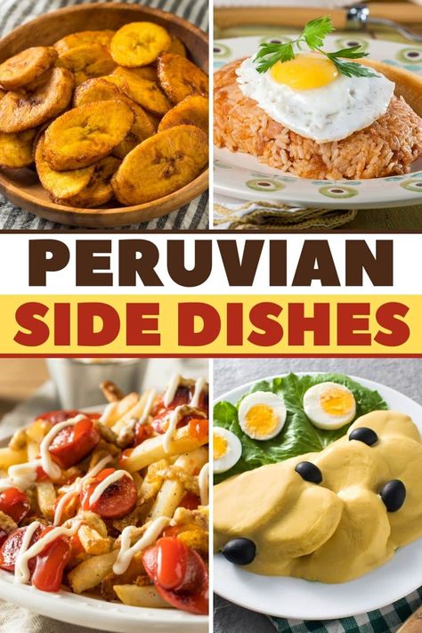 Peruvian Side Dishes, Peruvian Potatoes, South American Dishes, Cultural Food, Peruvian Dishes, Fried Plantains, South American Recipes, Latin American Recipes, Latin American Food