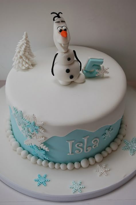 Pastel Frozen, Torte Creative, Olaf Cake, Disney Frozen Cake, Frozen Theme Cake, Bolo Frozen, Frozen Bday Party, Frozen Birthday Cake, Torte Cupcake