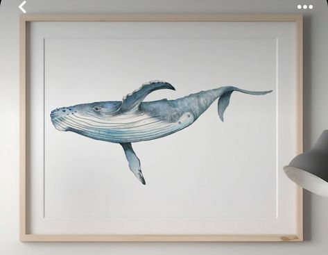 Baby Boy Nursery Wall Decor, Boy Nursery Wall Decor, Under The Sea Nursery, Whale Nursery, Sea Nursery, Nursery Wall Decor Boy, Nautical Nursery Decor, Whale Print, Nursery Decor Boy