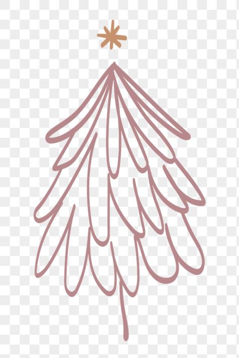 Pink Christmas Tree Drawing, Christmas Tree Sketch, Christmas Tree Sticker, Christmas Pine Tree, Christmas Tree Drawing, Cartoon Christmas Tree, Tree Sticker, Tree Sketches, Sticker Png