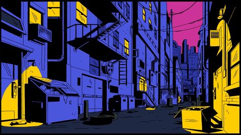 Cyberpunk Back Alley, Digital Art Space, Bg Design, Scenery Background, City Background, Nft Collection, Perspective Drawing, Nft Art, Cartoon Background