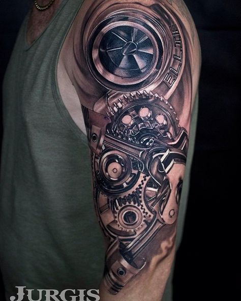 cool turbo stuff tattoo - Car Engine Tattoo, Turbo Tattoo Design, Gearhead Tattoo, Automotive Tattoo, Turbo Tattoo, Mechanical Sleeve Tattoo, Mechanical Arm Tattoo, Piston Tattoo, Auto Tattoo