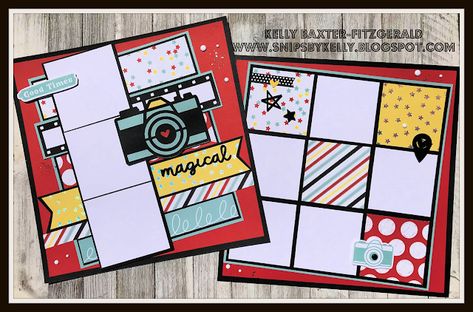 Camera Scrapbook, Family Layout, Disney Scrapbooking Layouts, Vacation Scrapbook, Disney Scrapbook Pages, 12x12 Scrapbook, Disney Scrapbook, Creative Memories, Disney Fan