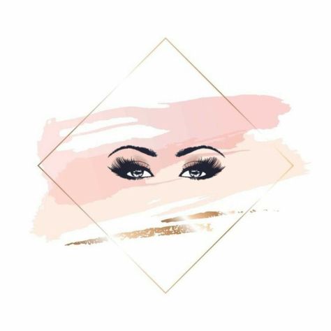 Image Girly, Eyelash Decor, Makeup Logo Design, Zestaw Ikon, Salon Logo Design, Sparkles Background, Eyelash Logo, Makeup Artist Logo, Makeup Logo