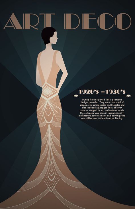 Art Deco Poster on Behance Art Deco Pictures Illustrations, Art Deco Graphic Design 1920s, 1920 Fashion Illustration, 1920s Art Deco Fashion, Art Deco Illustration 1920s, Art Deco Graphic Design Poster, 1920s Art Deco Aesthetic, Prom Poster Design, Art Deco Woman Illustration