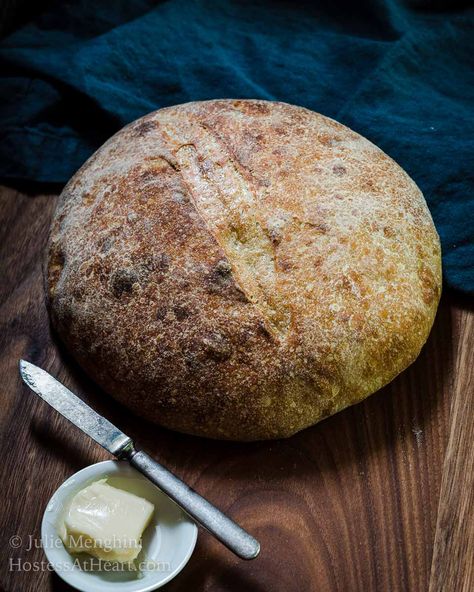 Overnight Sourdough Bread recipe is a great basic recipe to make if you are just getting started baking Sourdough bread or have been at it for years. | HostessAtHeart.com #bread, #breadrecipes, #homemadebread #baking #sourdoughbread #overnightsourdoughbread Overnight Sourdough Bread Recipe, Overnight Sourdough Bread, Bake Sourdough Bread, Baking Sourdough Bread, Overnight Sourdough, Easy Sourdough Bread Recipe, Bread Tags, Sourdough Bread Starter, Homemade Sourdough Bread