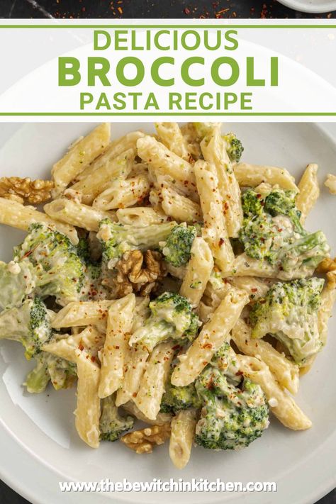 Whip up a quick and delicious meal with our Broccoli Pasta recipe! Perfect for busy weeknights, this dish combines the freshness of broccoli with the comfort of pasta in a simple yet flavorful sauce. Al dente pasta is tossed with tender broccoli florets and a creamy sauce, creating a satisfying and nutritious meal that the whole family will love. Italian Sausage Pasta Bake, Dinners For Family, Creamy Broccoli Pasta, Simple Pasta Recipe, Pasta With Green Beans, Broccoli Pasta Recipe, Easy Pasta Recipe, Delicious Broccoli, Italian Sausage Pasta