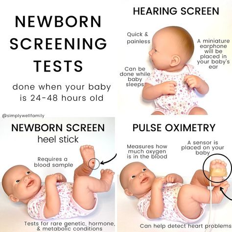 Brooke | Pediatric NP on Instagram: “Newborn Screening Tests 🤱🏻📝⁣ ⁣ ❗️Newborn screening tests are done on all infants, born in the US. These tests are to check for health…” Newborn Screening, Bilirubin Levels, Pulse Oximetry, Nursing Classes, Neonatal Nurse, Heart Problems, Nursing Baby, Nursing Tips, Maternity Nursing