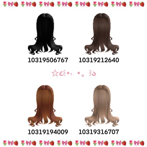 siren angel waves Roblox Number, Roblox Hairstyles, Flamingo Birthday Invitations, Roblox Ids, Brookhaven Codes, Roblox Hair, Roblox Brookhaven, Hair Codes, Lilo And Stitch Quotes