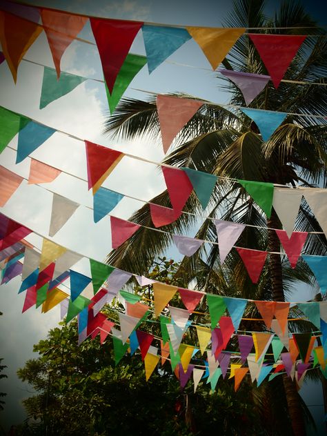 flags Making Bunting, Pendant Flag, Colourful Bunting, Outdoor Bunting, Heart Bunting, Make Bunting, Sitting In A Tree, Wedding Bunting, Pennant Flags