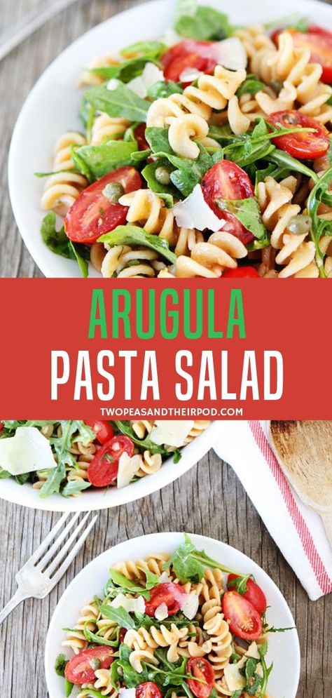 This healthy whole wheat Arugula Pasta Salad is one of our go-to salads for parties and quick weeknight dinners. Made in less than 20 minutes, this healthy arugula pasta salad for dinner is so flavorful with lemon olive oil dressing. So simple and easy! Arugula Pasta Salad, Salads For Parties, Lemon Olive Oil Dressing, Wheat Pasta Recipes, Arugula Pasta, Salad For Dinner, Arugula Recipes, Olive Oil Dressing, Oil Dressing