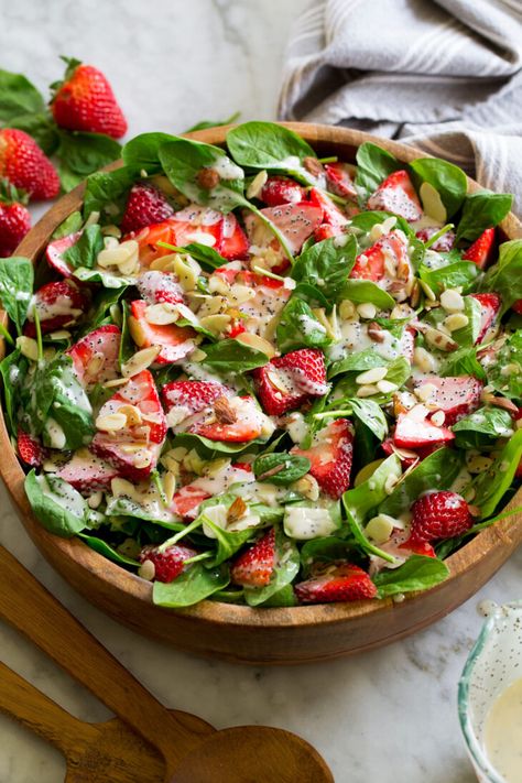 Strawberry Spinach Salad with Poppy Seed Dressing