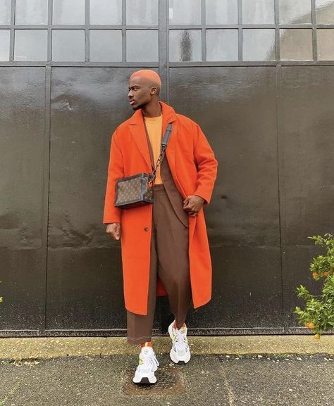 Real Outfits, Long Coat Outfit, Millennial Fashion, Aesthetic Blog, New Aesthetic, Black Men Street Fashion, Outfits Hombre, Pelo Afro, Men Street Fashion